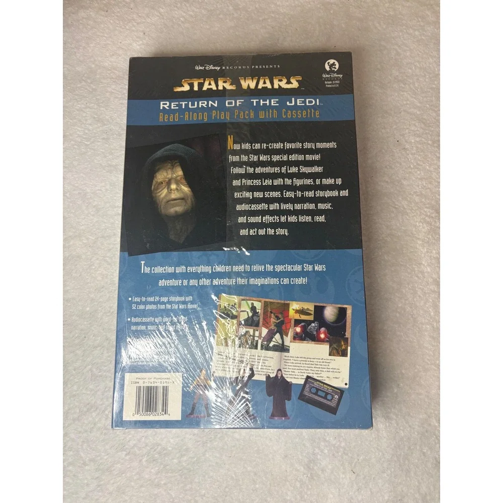 Star Wars Return of the Jedi Read-Along Play Pack Cassette Book Figures 1997 NEW